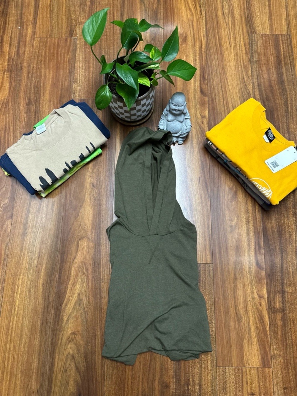 Nordstrom Men's Olive Hoodie Pullover